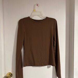 Amazon Chocolate Brown Long Sleeve Top